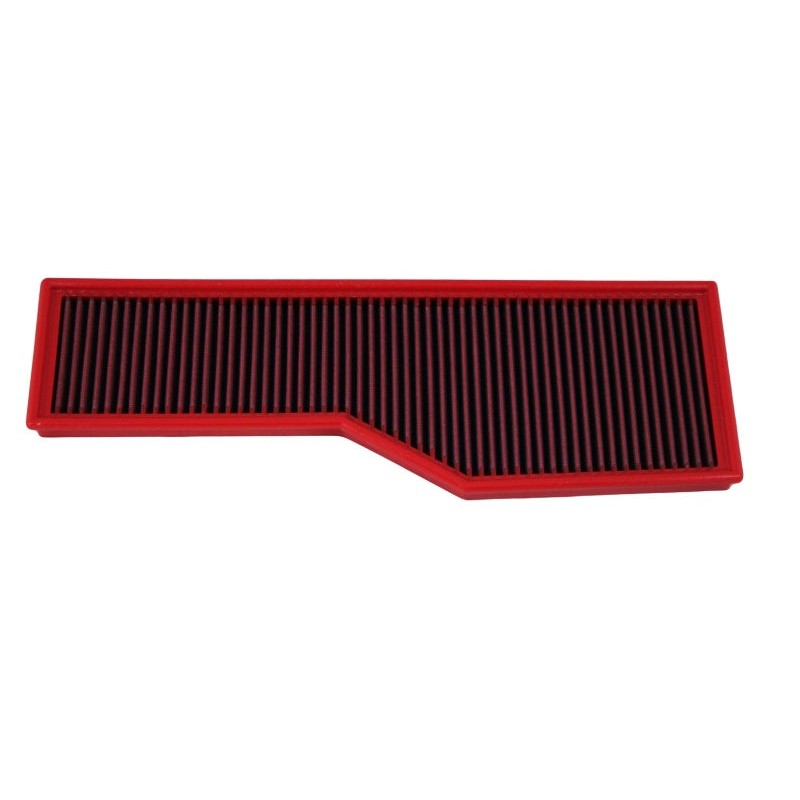 BMC high-performance red replacement panel air filter with epoxy-coated mesh for 1997-2001 Porsche 911 (996) 3.4L.