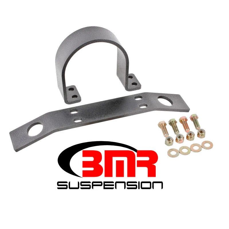 BMR DSL009H black hammertone 1/4-inch steel driveshaft safety loop for 2004-2006 Pontiac GTO.