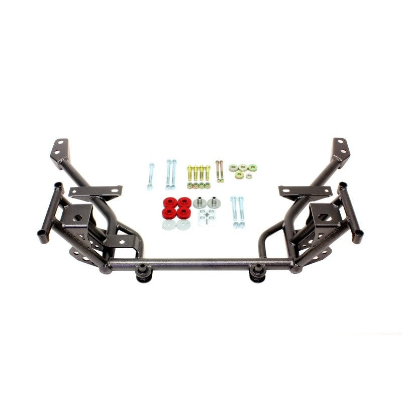 BMR Black Hammertone tubular K-member with 1/2-inch lowered motor mounts for 2005-2014 Ford Mustang