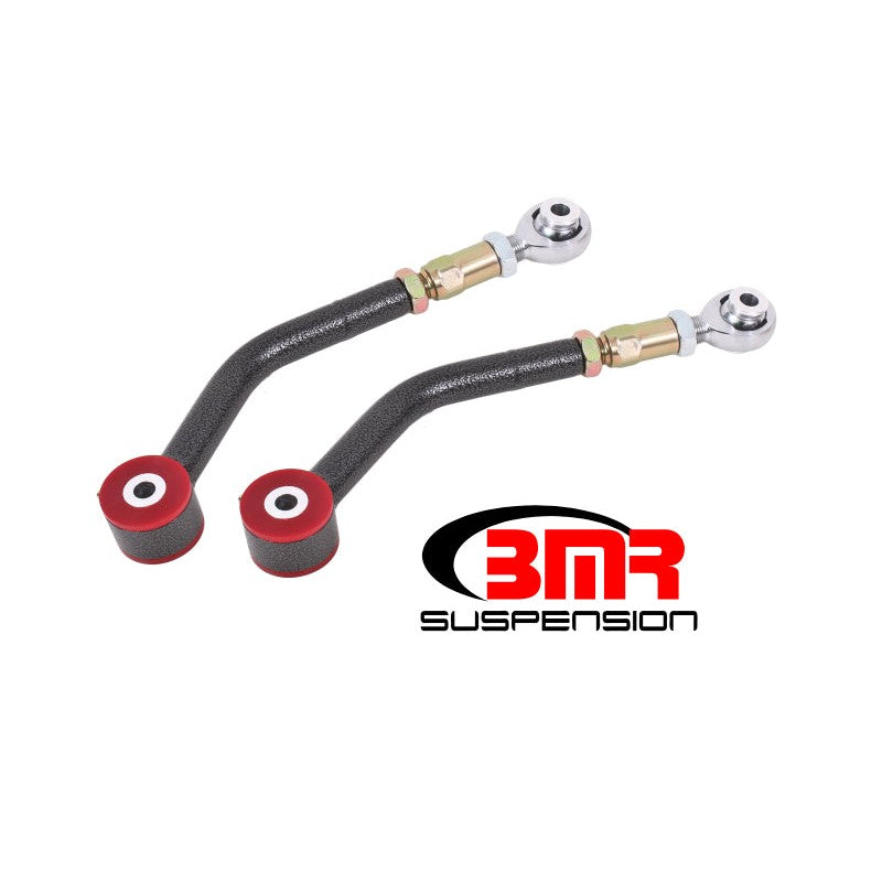 BMR Suspension Black Hammertone on-car adjustable upper control arms with rod ends for 2008-2020 Dodge Challenger.
