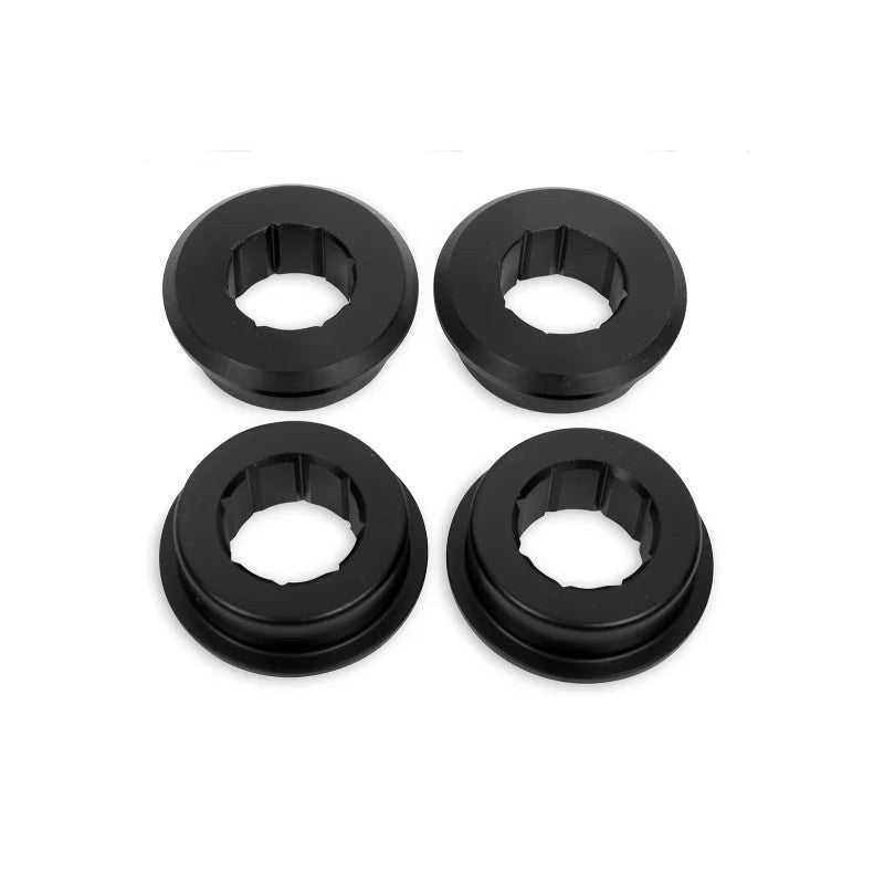 BMR black Delrin rear lower control arm bushing kit for 2008-2018 Dodge Challenger