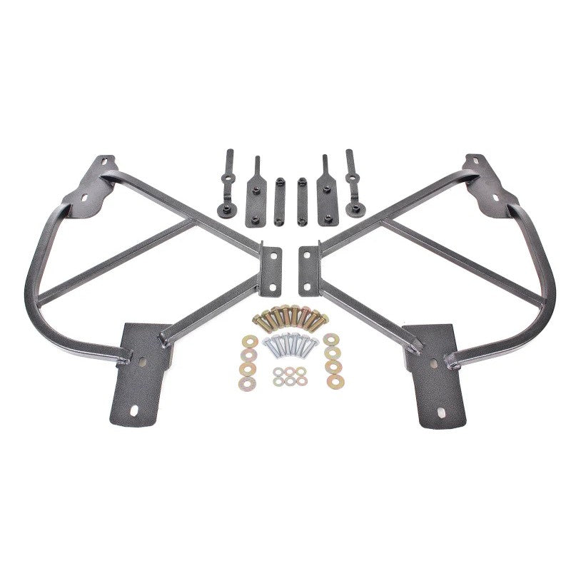 BMR Suspension black hammertone bolt-on subframe connectors for 2010-2015 Chevrolet Camaro SFC015H