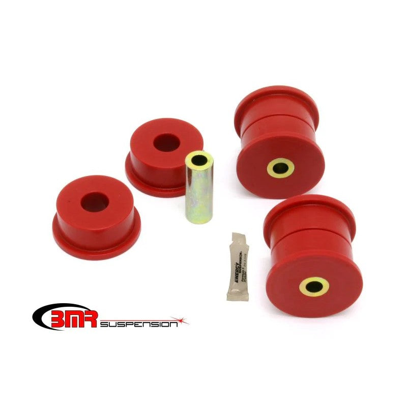Red 6-piece 95-durometer polyurethane BMR BK029 Pro Version differential mount bushing kit