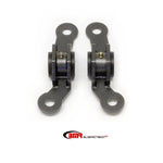 BMR BK039H black hammertone TIG-welded rear upper control arm saddle kit with Delrin bushings and hardware.