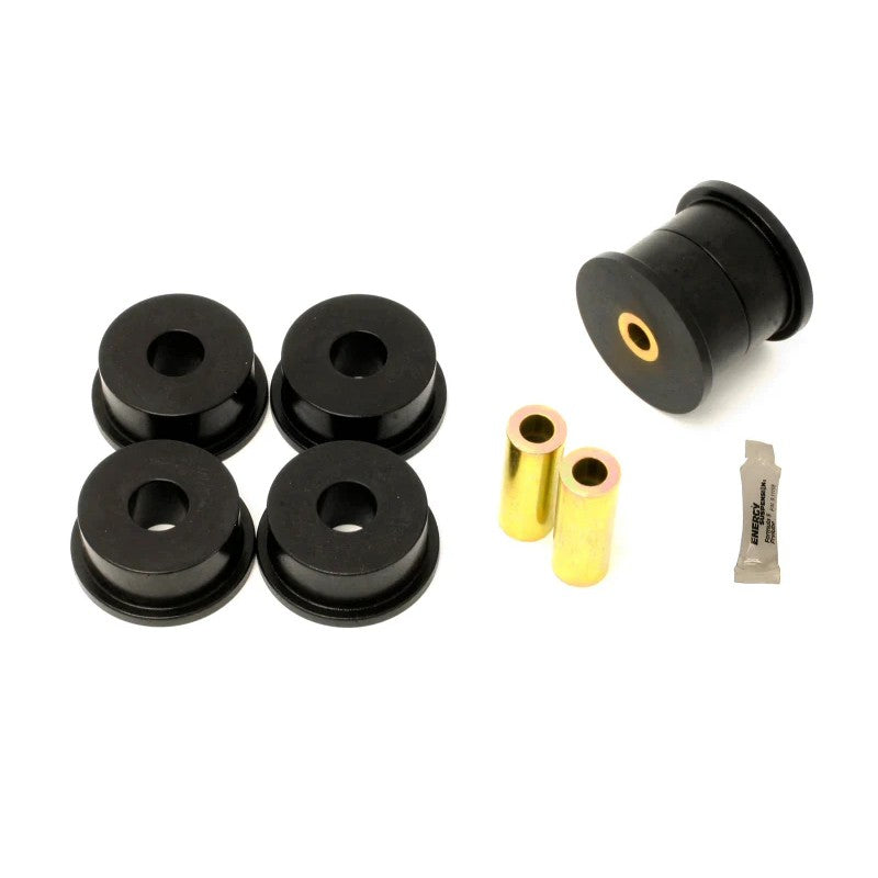 Black polyurethane differential mount bushings and steel sleeves for 2010-2015 Chevrolet Camaro BK001.