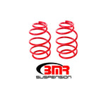 BMR red powdercoated front lowering springs for 2010-2015 Chevrolet Camaro V8 models.