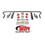 BMR SB042H 25mm hollow adjustable rear sway bar in black hammertone with bushings for 2005-2014 Ford Mustang