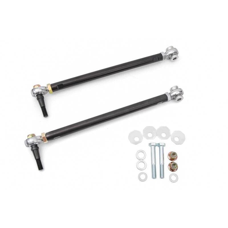 BMR black anodized toe rods for 2014-2019 Chevrolet Corvette 15-inch wheel conversion kit.