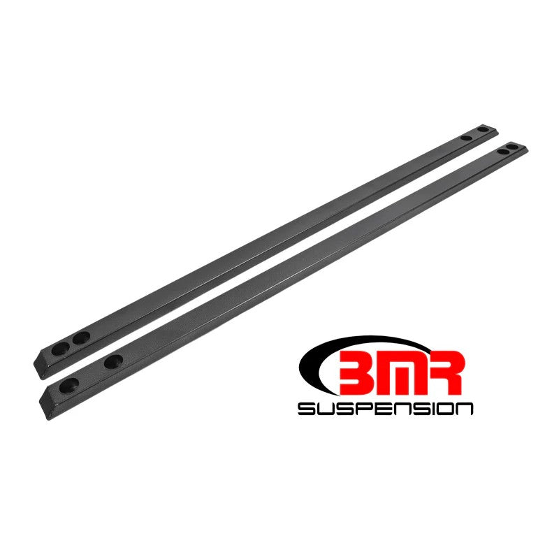 BMR Black Hammertone Super Low Profile Chassis Jacking Rails for 2015-2023 Ford Mustang
