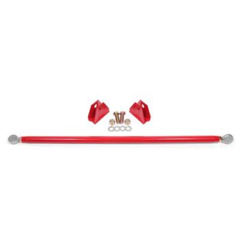 BMR STB762R red powdercoated rear strut tower brace for 2015-2020 Ford Mustang