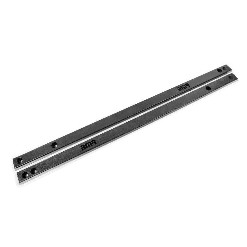 BMR Low Profile Chassis Jacking Rails in Black Hammertone finish for 2015-2024 Ford Mustang.