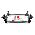 BMR black hammertone lightweight DOM steel K-member for 2015-2025 Ford Mustang GT and Shelby models.
