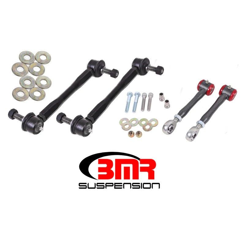 BMR ELK015H black hammertone front and rear sway bar end link kit for 2017-2024 Chevrolet Camaro.
