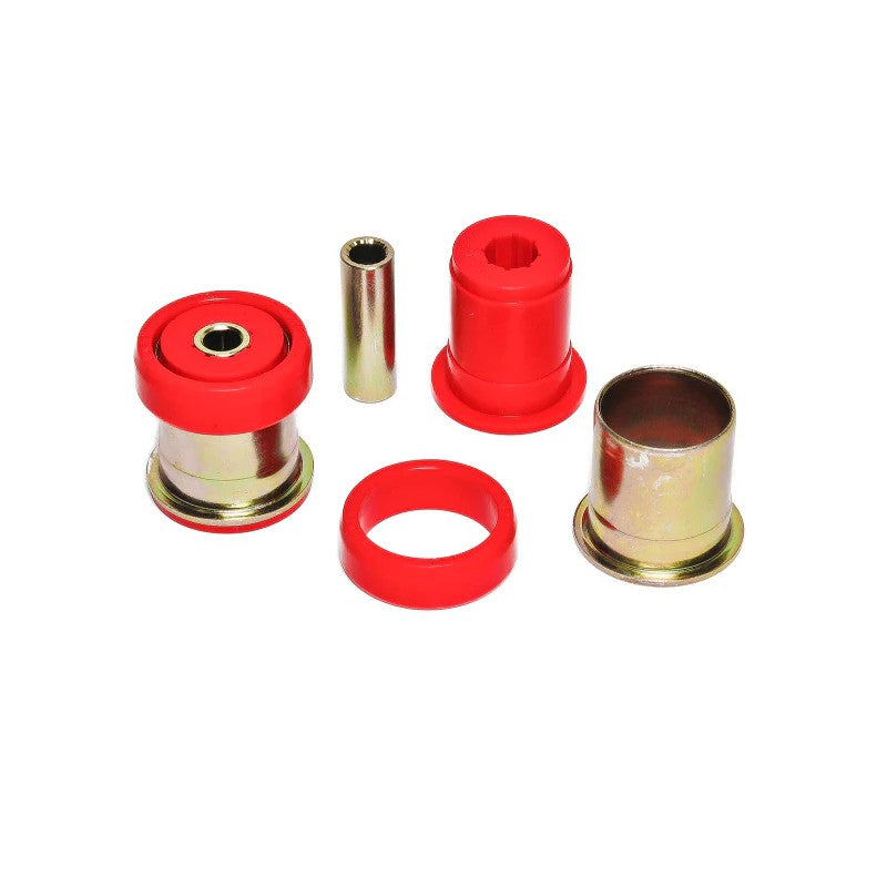 BMR black polyurethane differential housing mount bushings with metal inner sleeves for 1965-1972 GM A-Body vehicles.