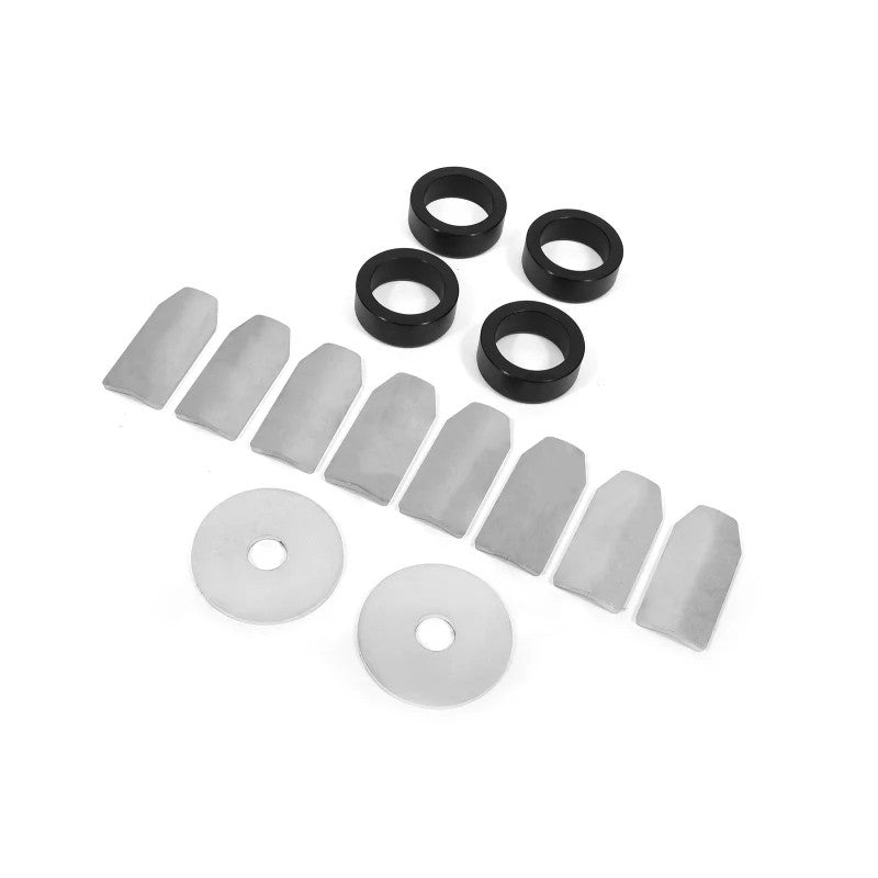BMR DMB110 black anodized billet aluminum differential lockout bushings for 2008-2018 Dodge Challenger.