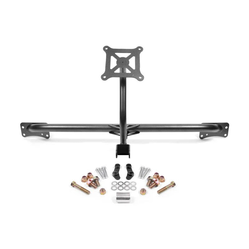 BMR Suspension bolt-on parachute mount for 2015-2019 Mustang in Black Hammertone powdercoat finish