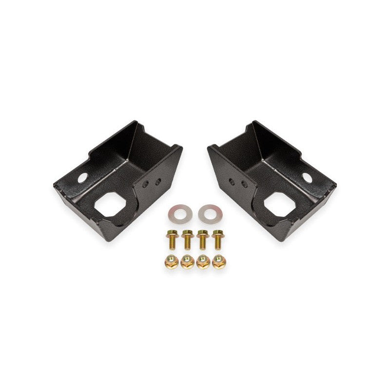 BMR Suspension black hammertone rear shock mount skid plates for 2021-2024 Ford Bronco