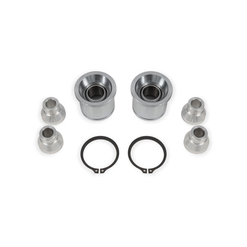 BMR CBK774 Rear Lower Control Arm Spherical Bearing Kit with machined bearing cups and billet aluminum spacers