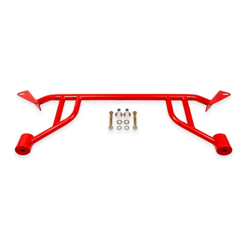 BMR 24-25 Ford Mustang S650 Chassis Brace Front Subframe 4-point - Red