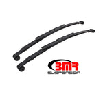 Pair of BMR SP057 black powder-coated 3-leaf rear lowering springs for 1967-1981 GM F-Body and X-Body vehicles