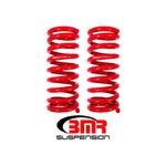 BMR SP055R red powdercoated front lowering springs for small block 1967-1974 Chevy and Pontiac models.