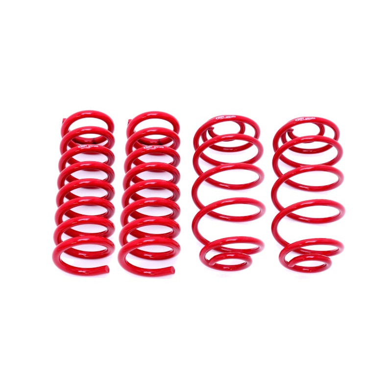 BMR SP030R red powdercoated lowering spring kit for 1967-1972 GM A-Body vehicles