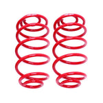 Pair of red BMR Suspension rear lowering springs for 1967-1972 GM A-Body models