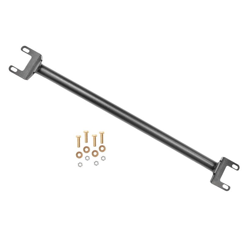 BMR STB412H rear shock tower brace in black hammertone powdercoat with mounting hardware for 1964-1972 GM A-Body.