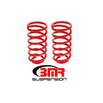 BMR SP029R red powdercoated 1-inch rear lowering springs for 1979-2004 Ford Mustang.