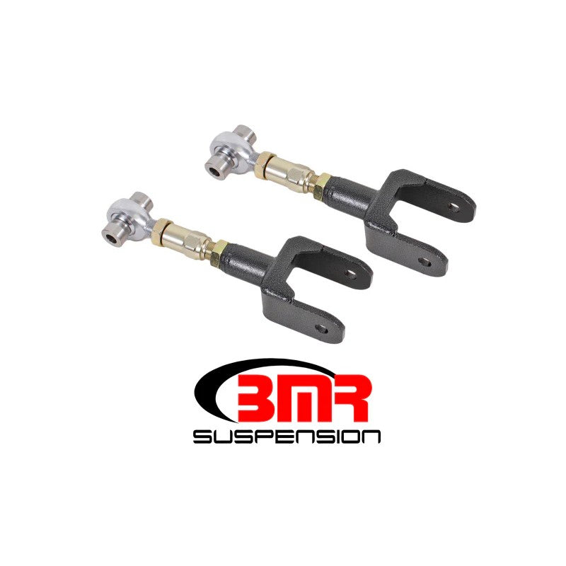 BMR Black Hammertone On-Car Adjustable Upper Control Arms with Rod Ends for 1979-2004 Ford Mustang