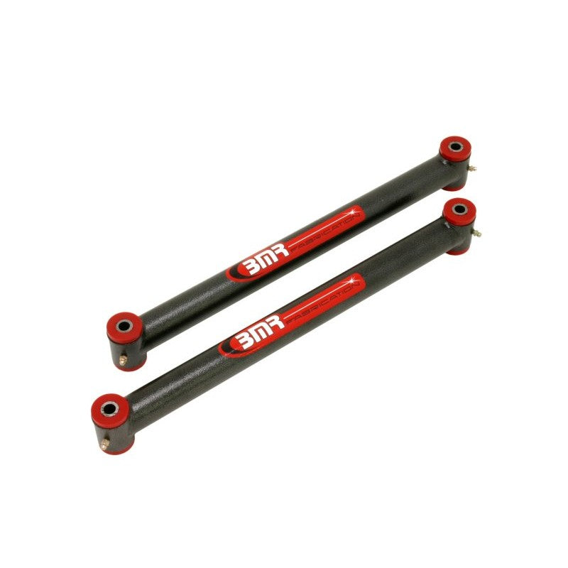 BMR Black Hammertone steel non-adjustable lower control arms with red polyurethane bushings for 1982-2002 F-Body