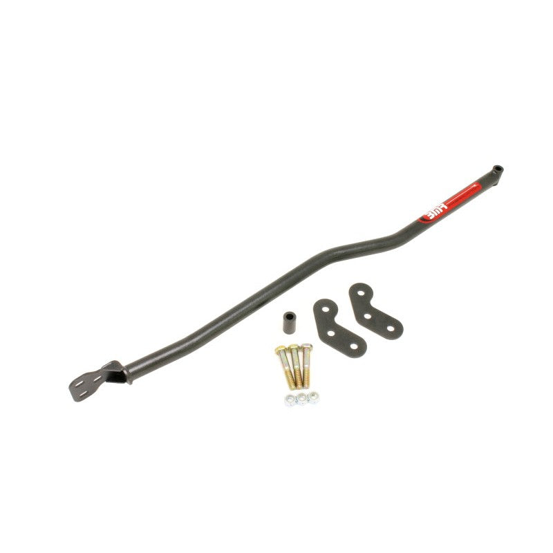 BMR Black Hammertone steel Panhard rod relocation bracket and upper support brace for 1982-2002 F-Body.