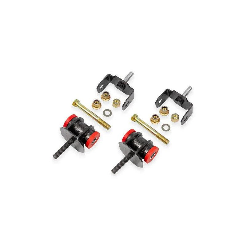 BMR Black Hammertone polyurethane and laser-cut steel motor mount kit for 1997-2013 Corvette and 2004-2006 Pontiac GTO.