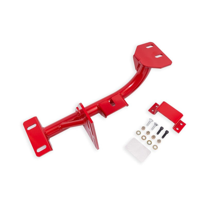 Red tubular BMR TH400 transmission conversion crossmember for 1998-2002 Chevrolet Camaro and Pontiac Firebird LS1