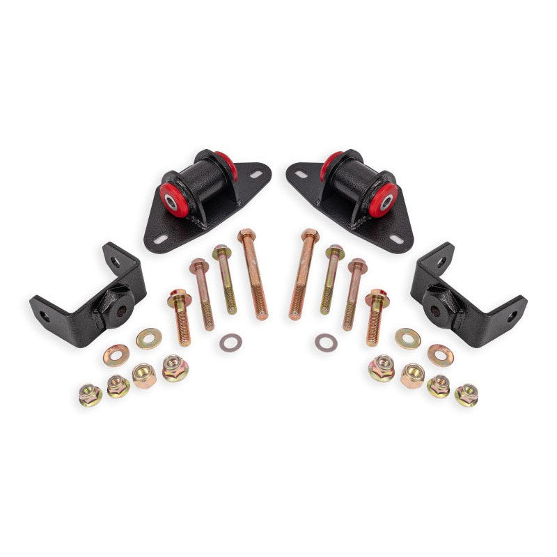 BMR MM570H Polyurethane Motor Mount Kit for 2014-2019 Corvette in Black Hammertone finish