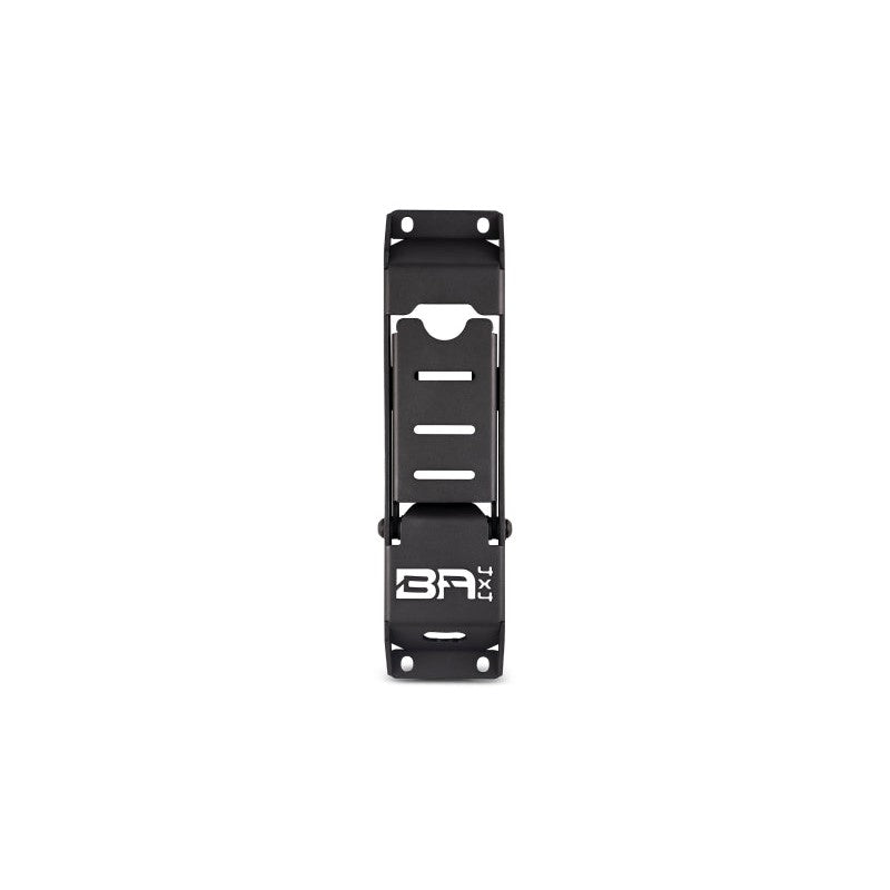 Black textured 1/8-inch steel hinge steps for Jeep Wrangler door hinges