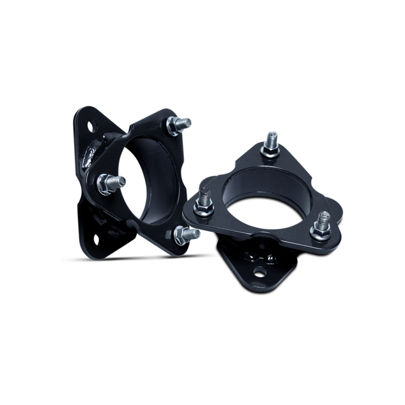 Body Armor 4x4 2.5-inch strut and coil spacer kit with black powdercoat finish for Chevy Colorado and GMC Canyon