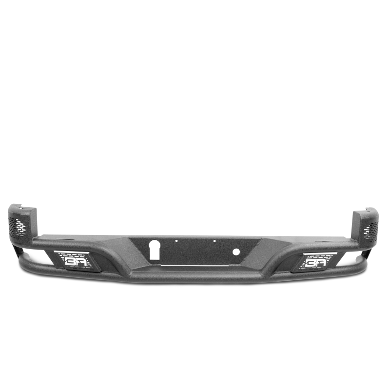 Body Armor 4x4 Desert Series textured black rear bumper with corner steps for 2016-2023 Toyota Tacoma