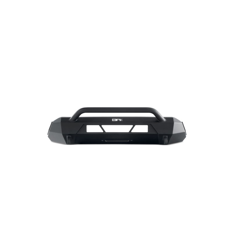 Body Armor 4x4 HiLine front winch bumper with bull bar and 10000 lb winch mount for 2016-2023 Toyota Tacoma.