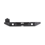 Body Armor 4x4 JL-2965 full-width rear bumper in textured black steel with tire carrier mount for Jeep Wrangler