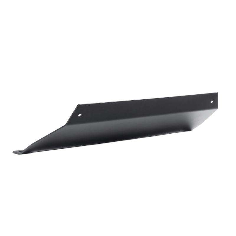 Black textured 3/16-inch steel front bumper skid plate for Body Armor 4x4 Jeep JL and JT bumpers