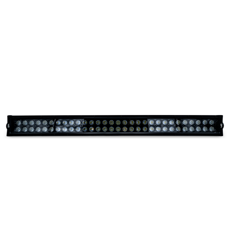 Body Armor 4x4 20-inch double row LED light bar with black interior and included mounting hardware.