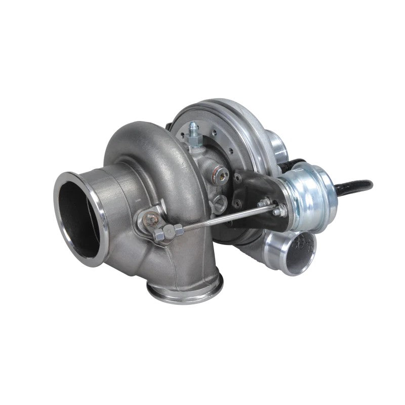 BorgWarner EFR 6758 Super Core turbocharger with forged milled compressor wheel and integrated bypass valve.