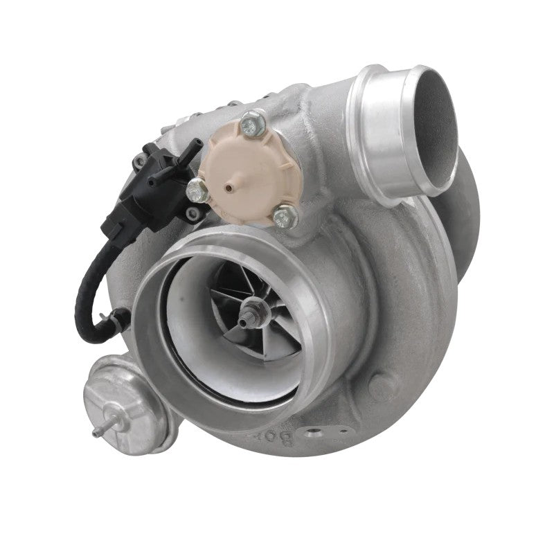 BorgWarner EFR 8374 B2 turbocharger with stainless steel 0.92 A/R twin-scroll turbine housing and internal wastegate.
