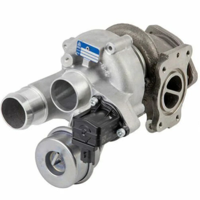 BorgWarner SX K03 replacement turbocharger with water-cooled bearing housing and integrated wastegate.