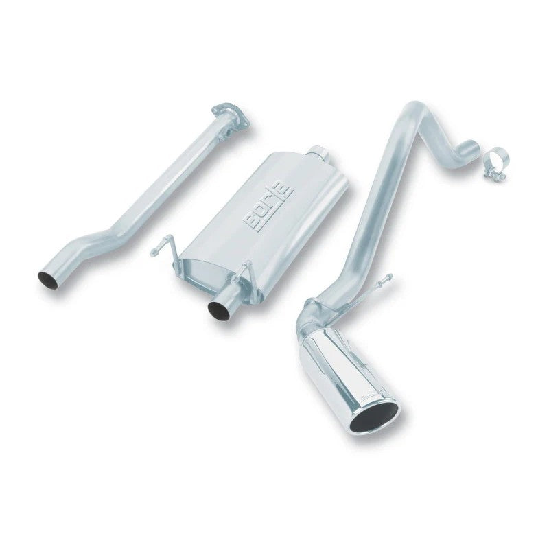 Borla stainless steel cat-back exhaust system with side exit for 2000-2004 Toyota Tacoma 3.4L