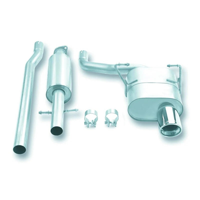 Borla cat-back exhaust system with steel piping and performance muffler for 2002-2007 Mini Cooper.