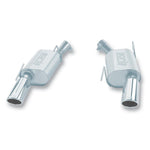 Borla Touring Series axle-back exhaust system with 4-inch polished tips for 2005-2009 Ford Mustang GT.