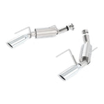 Borla ATAK axle-back exhaust system for 2005-2009 Ford Mustang featuring T-304 stainless mufflers and 4-inch polished tips