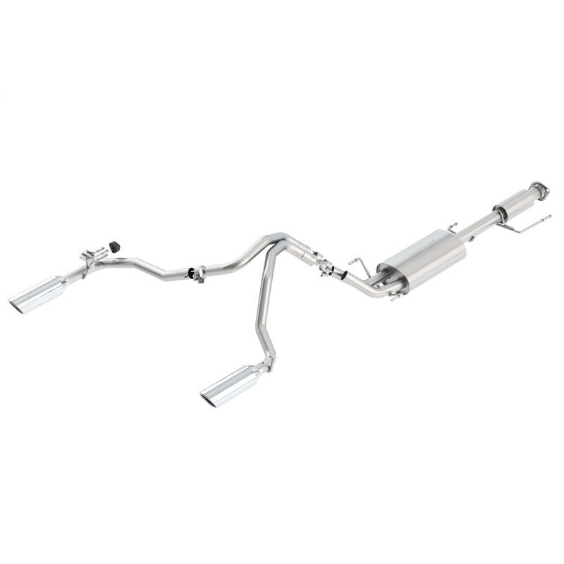 Borla cat-back exhaust system with single split rear exit for 2007-2010 Toyota FJ Cruiser 4.0L